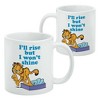 Garfield I'll Rise but I won't Shine Ceramic Coffee Mug  Novelty Gift Mugs for Coffee  Tea and Hot Drinks  11oz  White - 2 of 4
