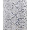 Gray Silver And Blue Geometric Area Rug - 4 of 4