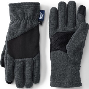 Lands' End Men's T200 Fleece EZ Touch Gloves - 1 of 2