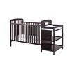 FURNIinspire Cribs Convertible Crib Baby Crib Baby Bed, Toddler Crib Changer Combo, 3 In 1 Crib Nursery Cribs For Bedroom, Black, 70.5"*30.5"*41.75" - 2 of 4