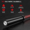 7ft Barbell Bar, 44Lb Weight Bar for Bench Press, Squats, 1500LB High-Capacity Barbell for Powerlifting Strength Training, Fits 2" Plates - 2 of 4