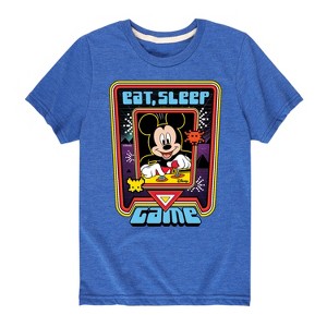 Boys' - Disney - Eat, Sleep, Game Short Sleeve Graphic T-Shirt - 1 of 4