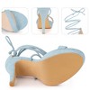 Perphy Women's Platform Stiletto Heels Lace Up Sandals - 3 of 4