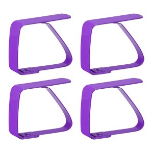 Unique Bargains 420 Stainless Steel Outdoor Restaurant Picnic Tablecloth Clips 4 Pcs - 1 of 4