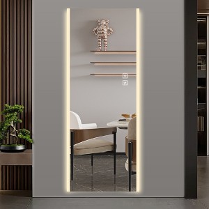 VYNXARIA Full Length Mirrors 65"x21" Frameless Wall Mounted Mirror with Adjustable Lighting - 1 of 4