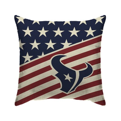 NFL Houston Texans Americana Decorative Throw Pillow