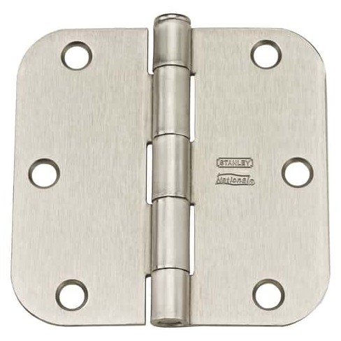 National Hardware 3-1/2 in. L Satin Nickel Door Hinge 12 pk - image 1 of 2