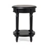 Maven Lane Pullman Traditional Round Wooden Side Table - 2 of 4