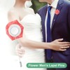 Unique Bargains Wedding Groom Boutonnieres Rose Flower Lapel Pins for Men 1 Pc - 4 of 4