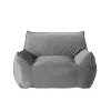 NicBex Velvet Bean Bag Chair with Armrest for Living Room,Dining Room,Bedroom,Hallway,Filled with Shredded and Memory Foam - 2 of 4