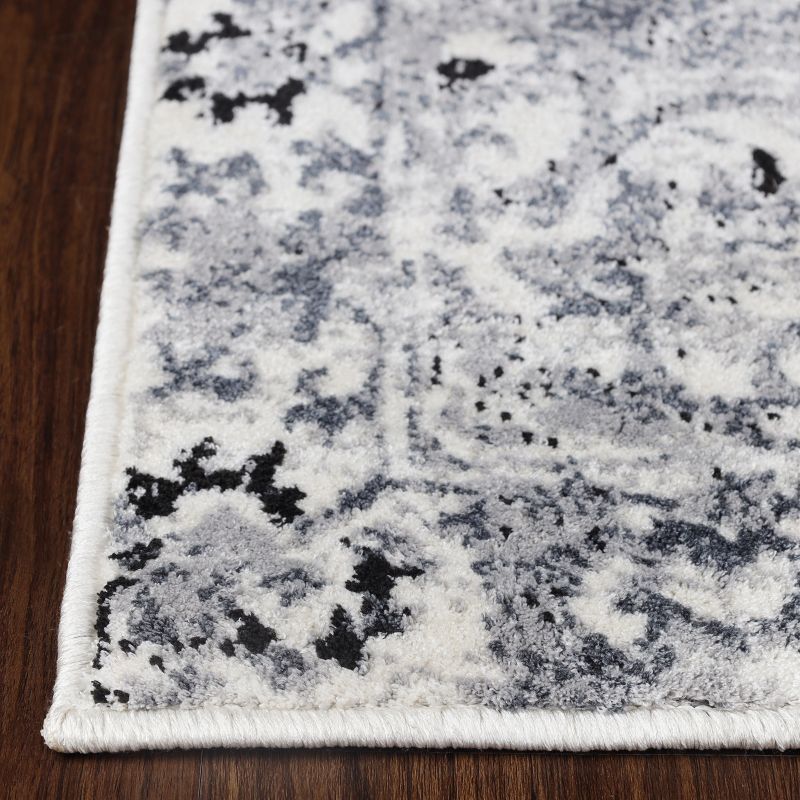 Distressed Traditional Floral Modern Transitional Indoor Area Rug by Blue Nile Mills, 3 of 12