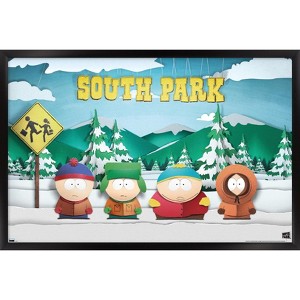 Trends International South Park - Bus Stop Framed Wall Poster Prints - 1 of 4