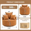 TIRAMISUBEST Swivel Compression Chair,Comfortable Single-Seat Crochet Yarn Chair with Full Sponge Cushion for Home, Office, and Hotel - 4 of 4