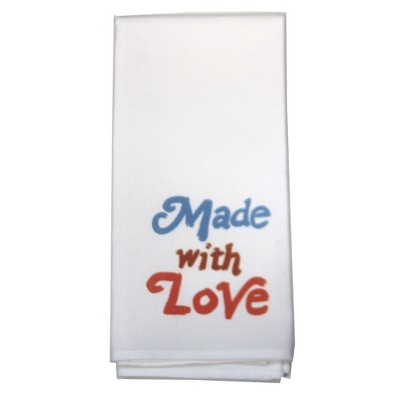 Tabletop 27.0" Made With Love Tea Towel Lifestyle Mother's Day The Little Birdie  -  Kitchen Towel