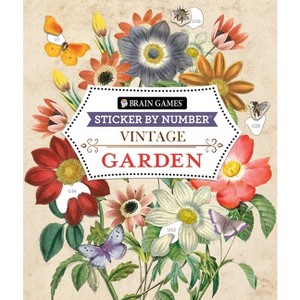 Brain Games - Sticker by Number - Vintage: Garden (28 Images to Sticker) - by  Publications International Ltd & New Seasons & Brain Games (Paperback) - 1 of 1
