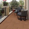 Gulches Interlocking Deck Tiles Flooring, 12.00"x12.00"(Pack of 44), Patio Flooring Outdoor  for Garden Poolside Front/Back Yard, Burlywood - 4 of 4