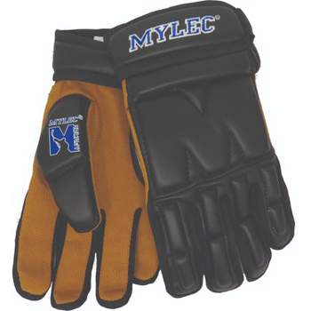 MyLec Hockey Gloves, Velcro Strap with Perfect Fit, Printed Logo, Hockey Stuff with Tough Nash Palm, Protected with EVA Foam