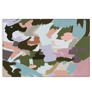 Ninola Design Artistic Landscape Pink Green Rug - Deny Designs - 1 of 4