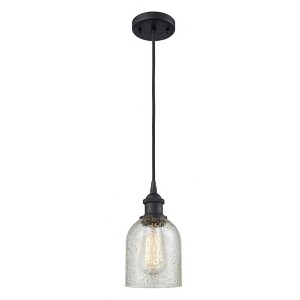 Caledonia - 1 Light Cord Hung Mini Pendant In Industrial Style-10 Inches Tall and 5 Inches Wide - 1 of 1