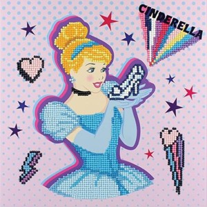 DIAMOND DOTZ, DOTZ Box Disney Cinderella POW-ER Diamond Art Painting Kit 11" X 11" - 1 of 4