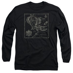 Men’s Lord Of The Rings Map Of Me Long Sleeve T-Shirt - 1 of 4