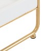 Kate and Laurel Nicco Rectangle MDF Side Table, 13x16x26, White - 3 of 4