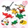 Joyfy 24/28 Packs Valentines Day Cards with Animal Building Blocks for Valentine Party Favor, Kids Classroom Exchange Gift, Valentine’s Greeting Cards - 4 of 4