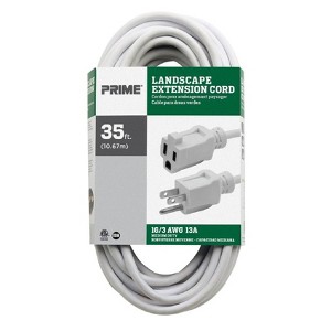 Prime Outdoor 35 ft. L White Extension Cord 16/3 SJTW - 1 of 1