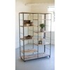 Adjustable Recycled Wood and Metal Shelf Unit – 72" Tall Industrial Storage by Kalalou - 3 of 3