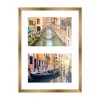 PosterPalooza | Metallic Gold Bronze Finish Collage Frame - White Mat, 20 Frame Sizes, UV Acrylic - 4 of 4