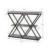 GustoWave Industrial 3-Tier Console Table with Metal Frame, Sofa Table with Storage Shelf for Entryway, Hallway, or Living Room - 3 of 4