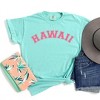Simply Sage Market Women's Hawaii Curved Short Sleeve Garment Dyed Tee - 3 of 3