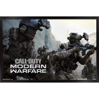 Trends International Call Of Duty: Modern Warfare - Campaign Framed Wall  Poster Prints Black Framed Version 14.725 X 22.375 : Target