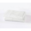 Royal Velvet Standard Signature Dobby Stripe Pillowcaase Pair White - 2 of 4