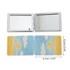 Unique Bargains Rectangular Hand-drawn Makeup Mirror Blue Yellow 1 Pc - 2 of 3