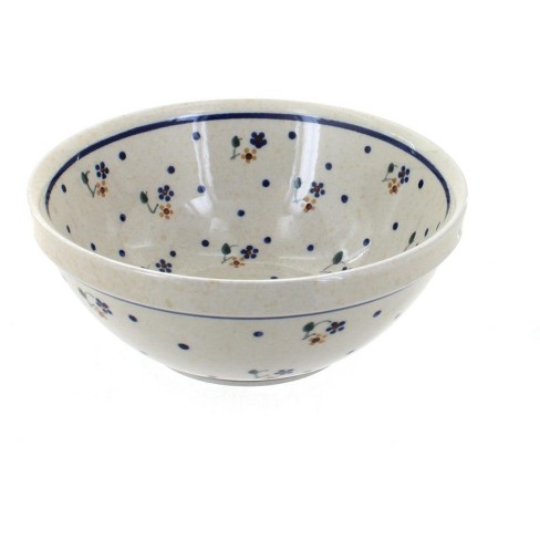 Blue Rose Polish Pottery  Country Meadow Small Mixing Bowl