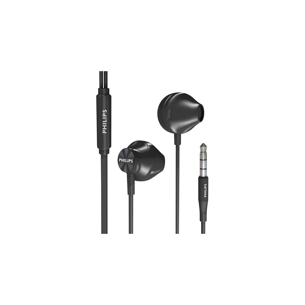 PHILIPS Wired Earbuds with  In-Line Microphone, In-Ear Stereo Earphones 3.5mm Jack