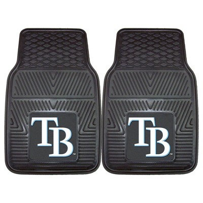 MLB Tampa Bay Rays Heavy Duty Car Mat Set - 2pc