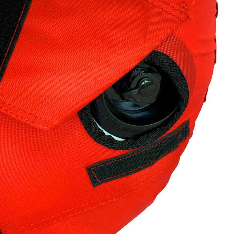 RAVE Sports 02918-RV-SMU Ripper 2 Rider Nylon Inflatable Towable Float with Foam Handles, Neoprene Knuckle Guards and Quick Connect Tow Points, Red, 4 of 7