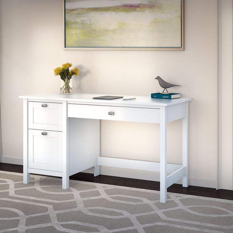 Broadview Computer Desk with Drawers Pure White - Bush Furniture, 3 of 6