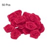 Unique Bargains Polyester Lightweight Texture Durable Ribbon Roses 50 Pcs - 3 of 4