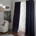 Exclusive Home Vincenzo 100% Cotton Velvet Hidden Tab Top Curtain Panel with 100% Blackout Lining