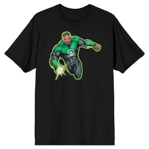 Justice League Green Lantern Men's Black T-Shirt - 1 of 1