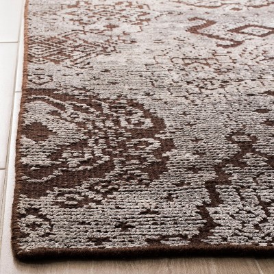 Hand-Knotted Gray Wool Viscose 8' x 10' Area Rug