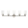 Livex Lighting Whittier 5 - Light Vanity in  Brushed Nickel - 3 of 4
