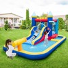 Costway 6-in-1 Inflatable Water Castle Kids Bouncer with 50 Ocean Balls & 735W Blower - 2 of 4