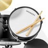Gammon 3-Piece Junior Drum Set, Beginner Drum Kit with Throne, Cymbal, and Drumsticks - 4 of 4