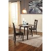 Hammis Round Drop Leaf Dining Table Wood/Dark Brown - Signature Design by Ashley - image 3 of 4