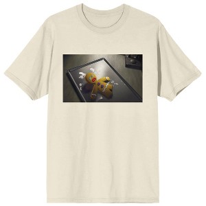 Shrek Gingerbread Man Screenshot Crew Neck Short Sleeve Natural Unisex Adult T-shirt - 1 of 3