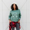 Simply Sage Market Women's Graphic Sweatshirt Farm Fresh Christmas Trees Car - 2 of 4